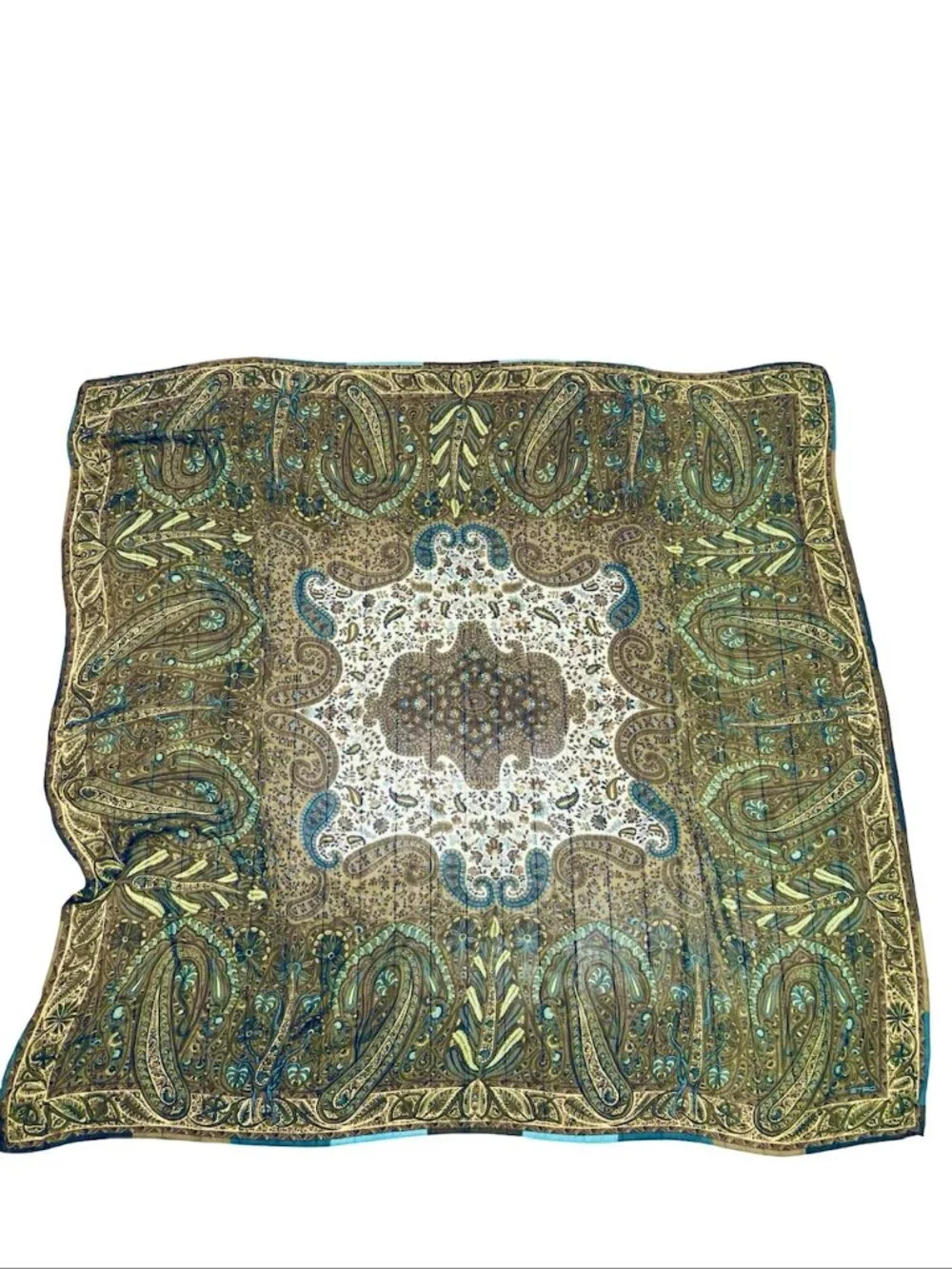 Vintage ETRO 100% Silk Chiffon Lg 44
